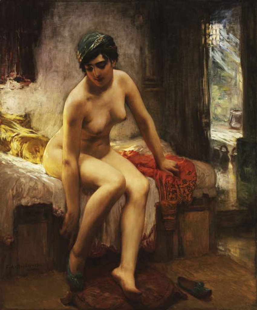 Detail of An Algerian Prostitute by Frederick Arthur Bridgman