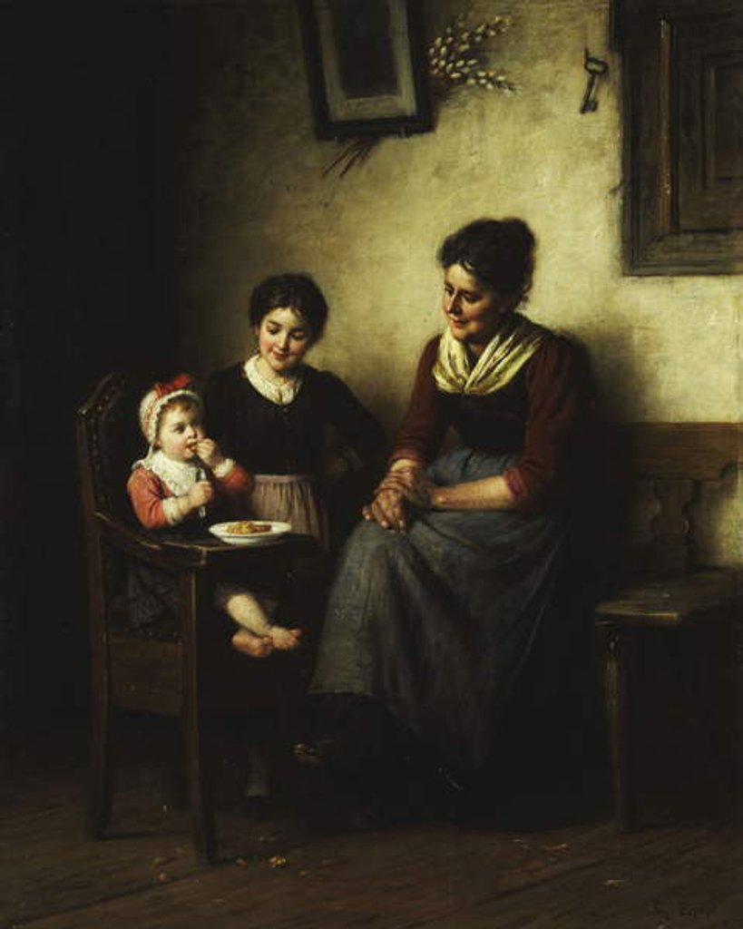 Detail of Baby's Mealtime by Rudolf Epp