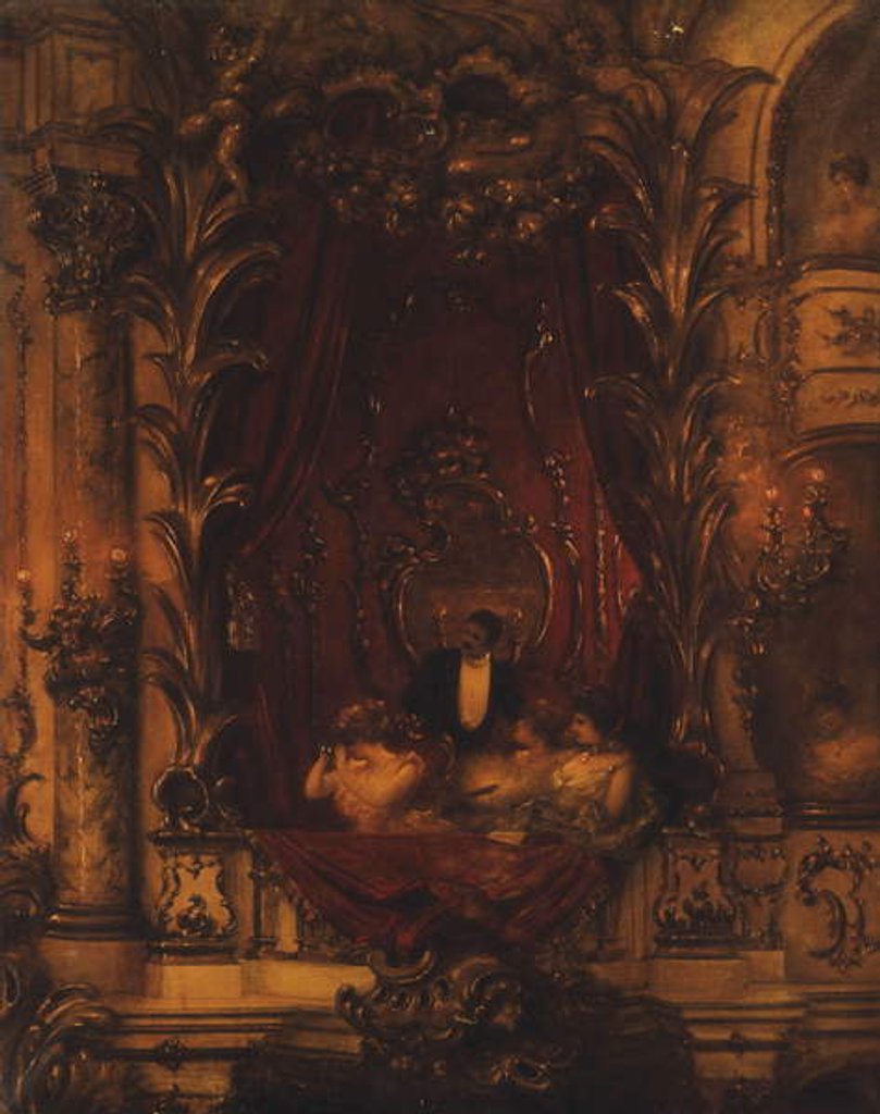 Detail of An Evening at the Opera by Carl Kahler