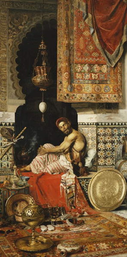 Detail of Marcader Arabe, 1889 by Virgilio Mattoni de la Fuente