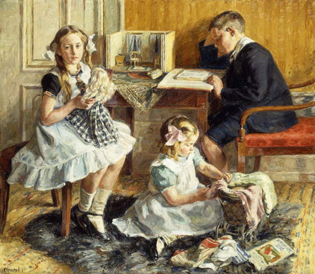 Detail of Children's Pastimes, 1912 by Gad Frederick Clement