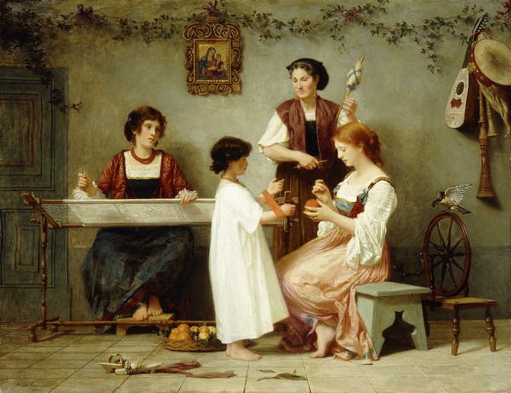 Detail of Afternoon Pasttimes by Paul Alfred de Curzon