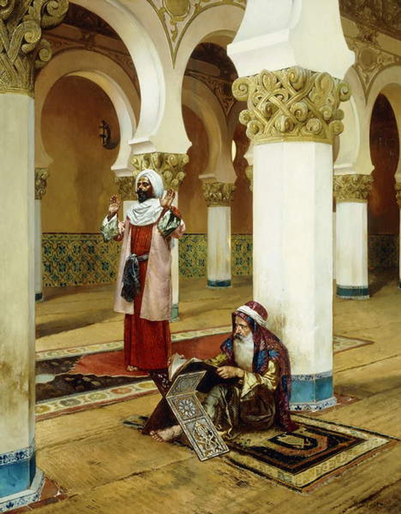 Detail of Evening Prayer by Rudolphe Ernst