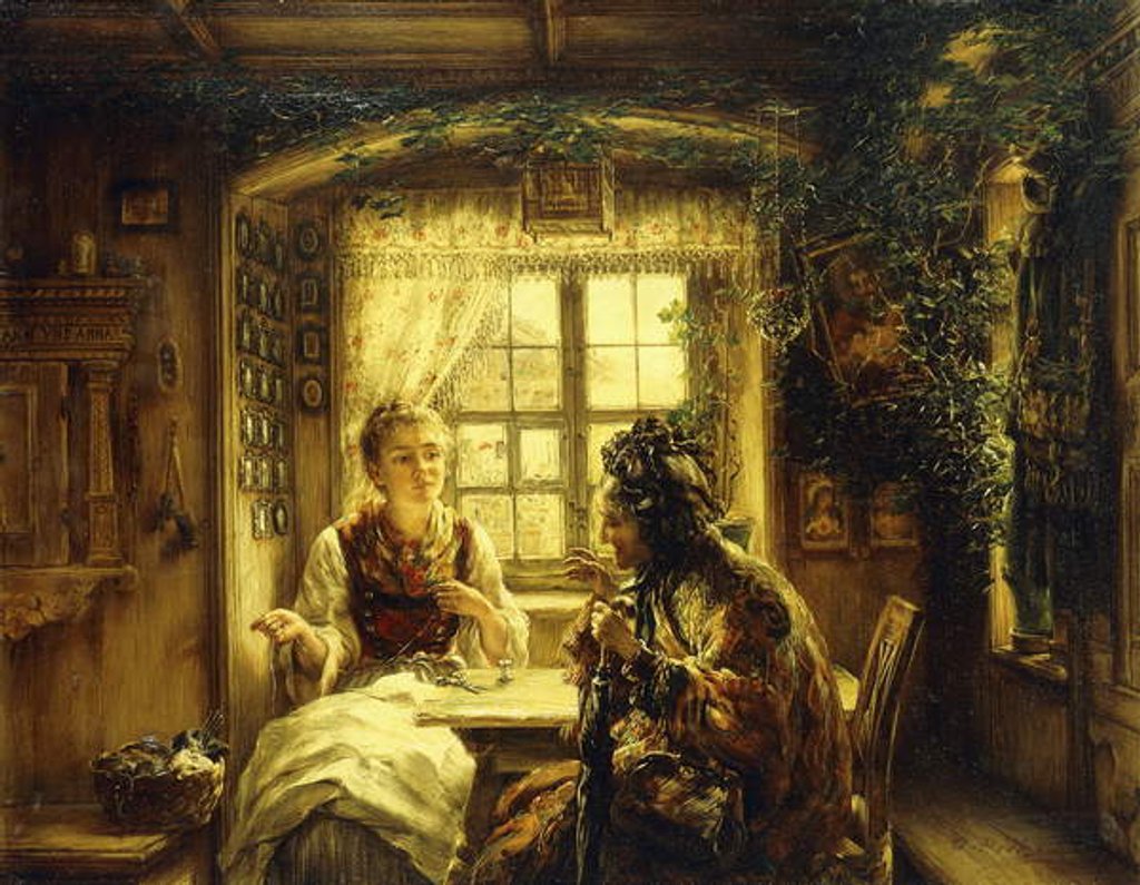 Detail of An Afternoon Visit by Otto Piltz