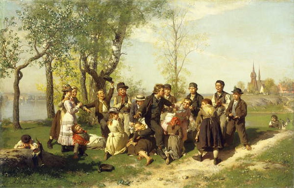 Detail of Children at Play by August Malmstrom