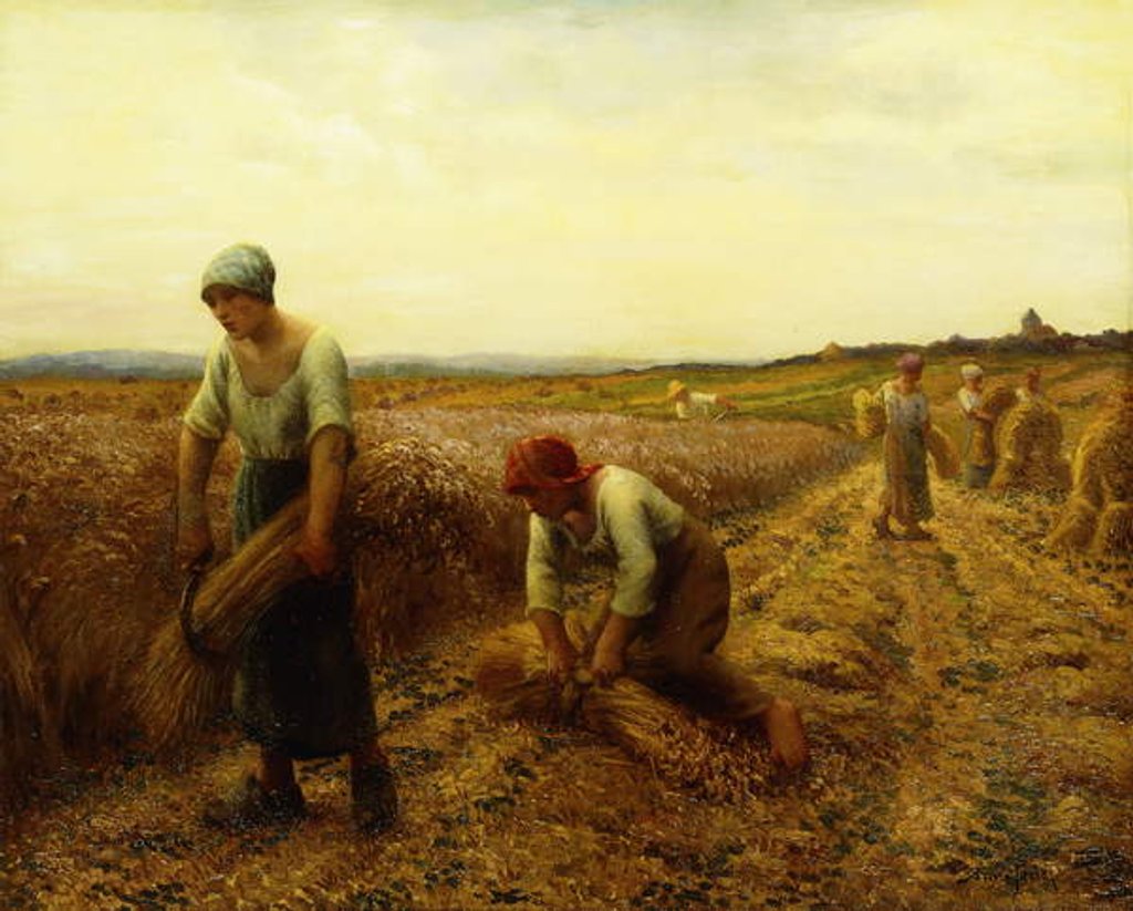 Detail of The Harvesters, by Aime Perret