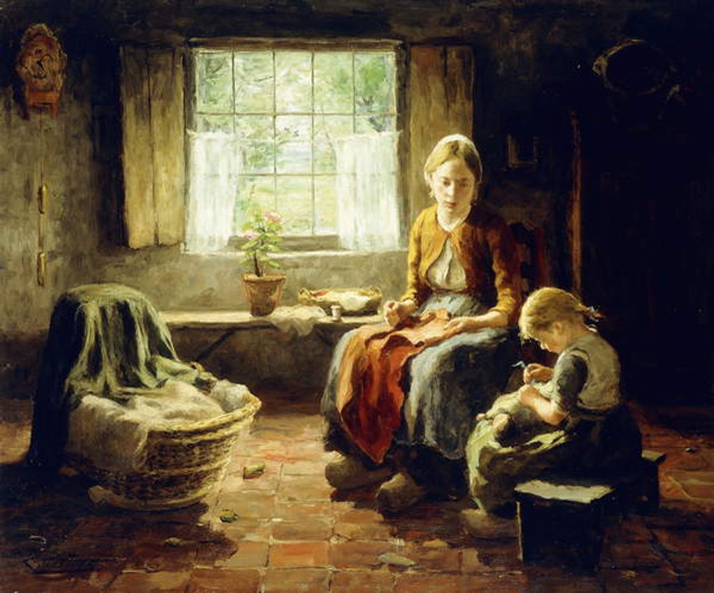 Detail of Spring Sunshine, 1913 by Evert Pieters