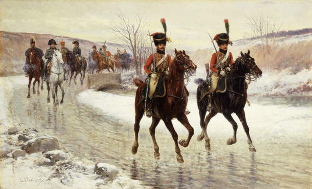 Detail of Napoleon and his Escort, by Jan van Chelminski
