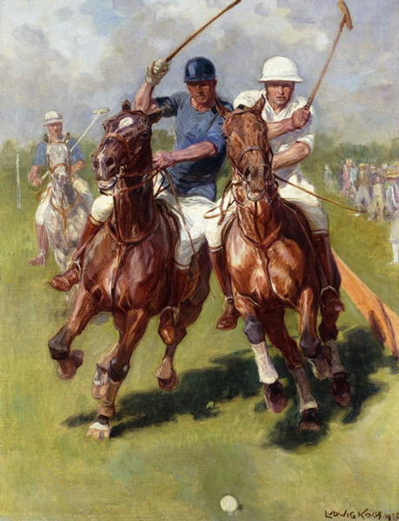 Detail of A Polo Match, 1922 by Ludwig Koch