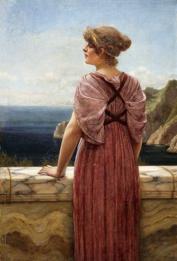 Detail of Looking Seaward, 1890 by John William Godward