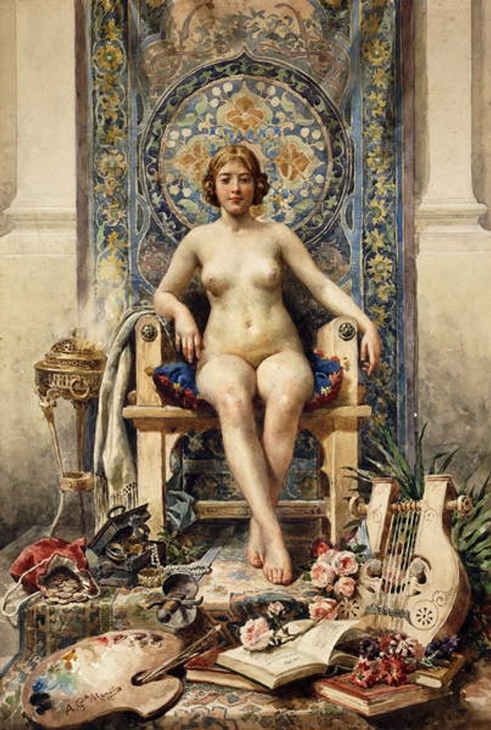 Detail of The Favourite by Antonio Garcia Mencia