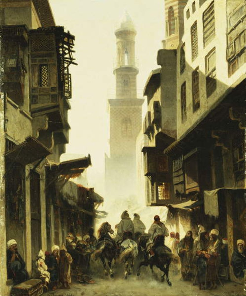 Detail of Street Scene in Damascus, 1861 by Alberto Pasini