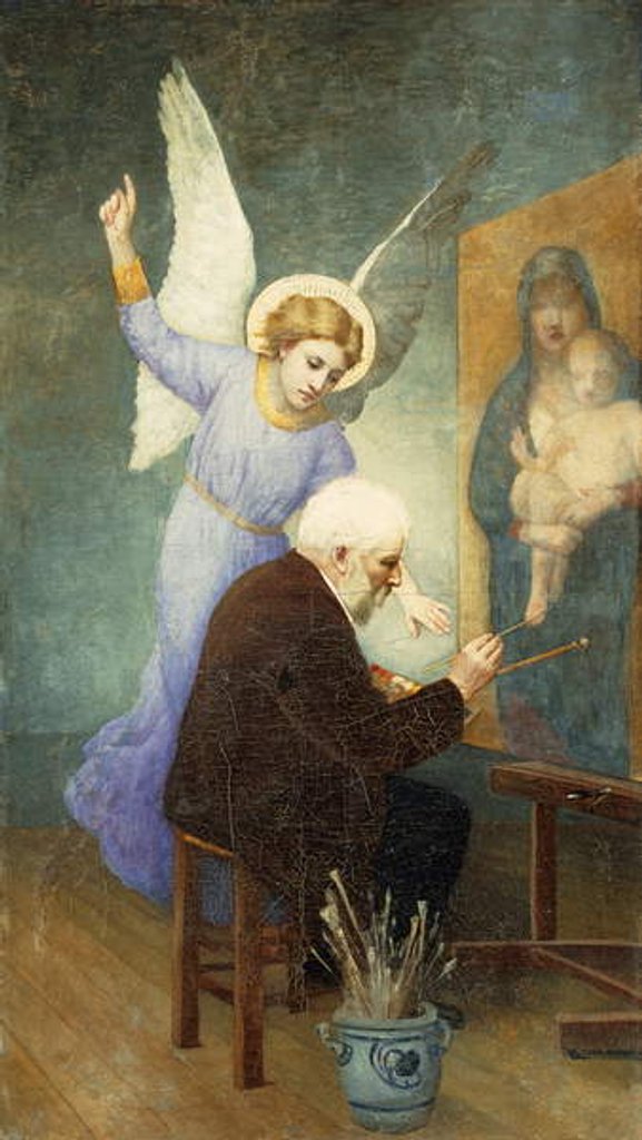 Detail of In Memory of Bouguereau; Souvenir de Bouguereau by Elizabeth Jane Gardner Bouguereau