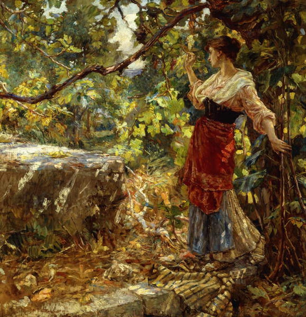 Detail of Faraway Thoughts, 1919 by Alessandro Battaglia