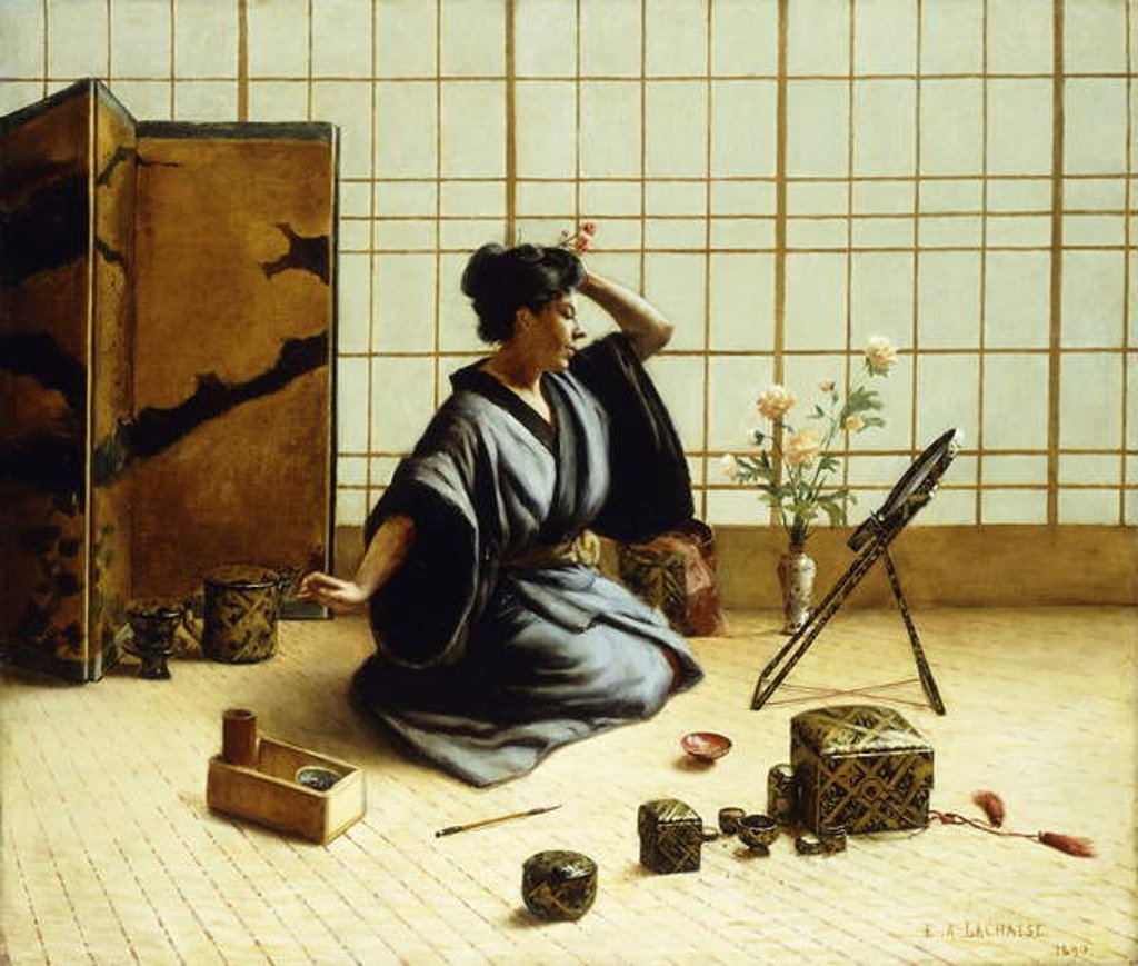 Detail of The Geisha Girl, 1890 by Eugene Armand Lachaise