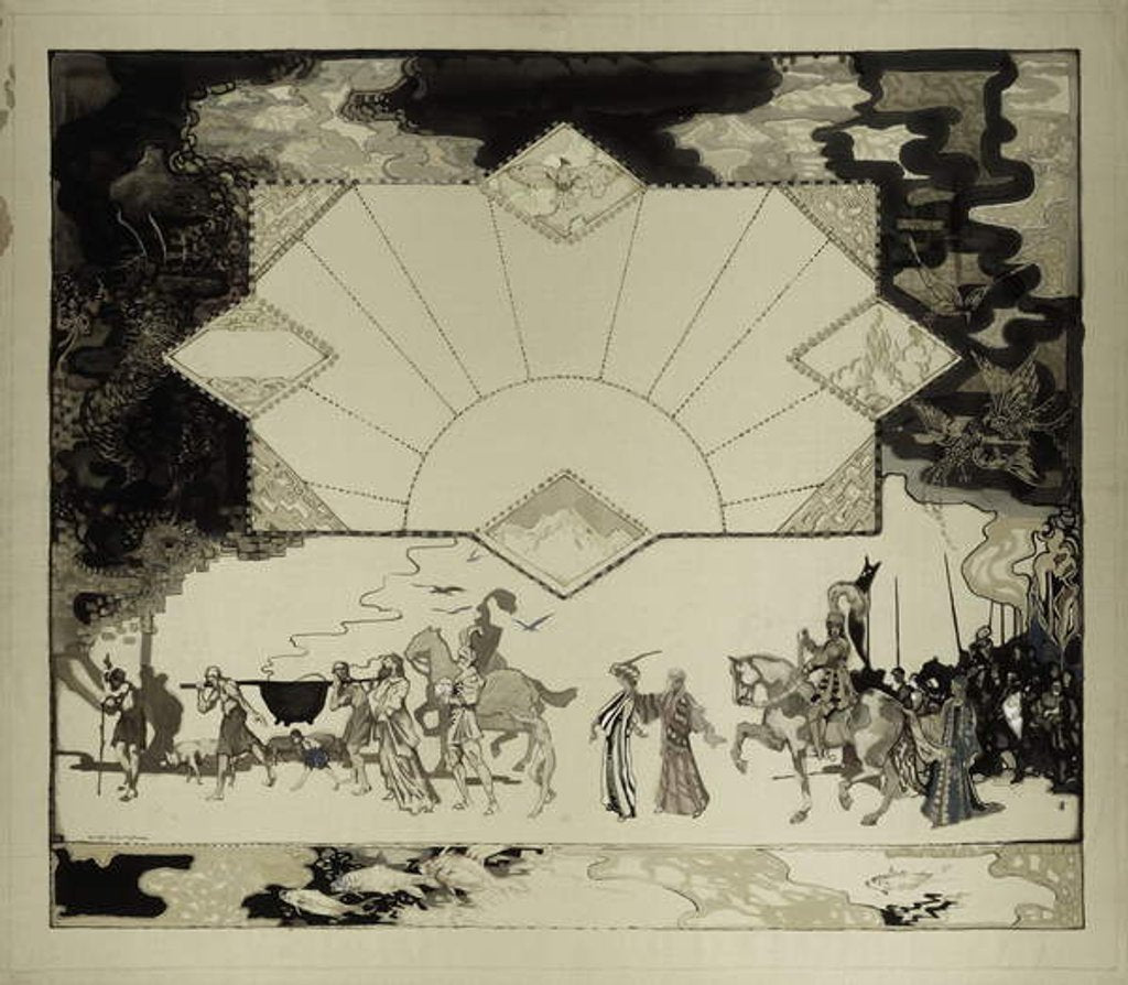 Detail of The Panel of the Mabinogian, No. 10 by George Sheringham