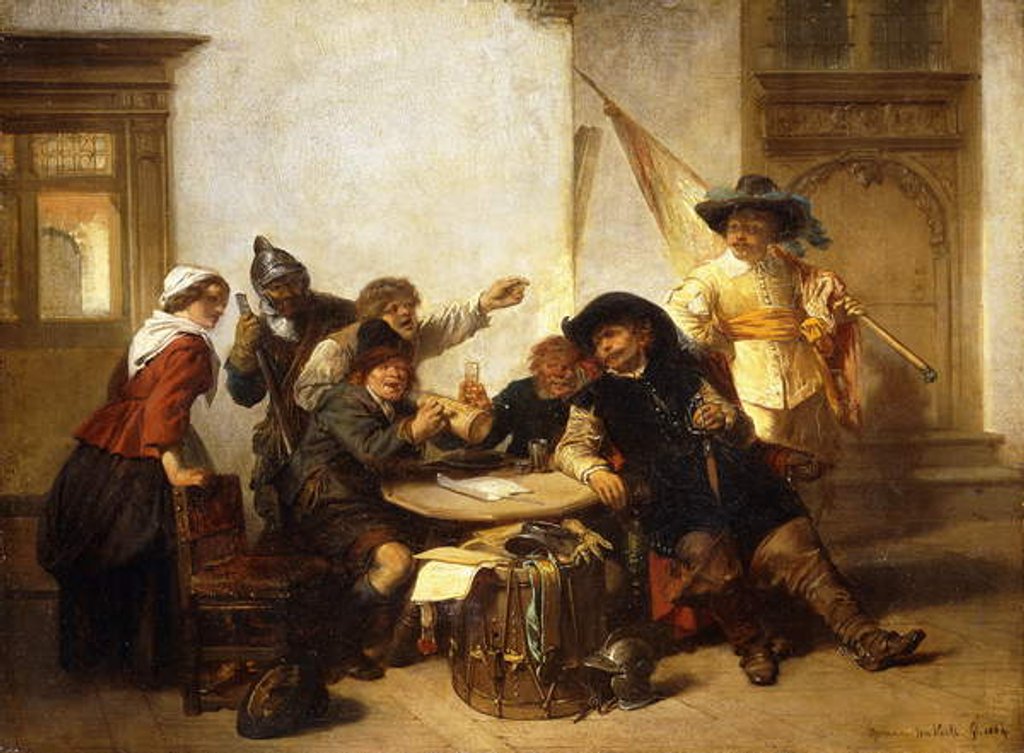 Detail of The Guard Room, by Herman Frederick Carel Ten Kate