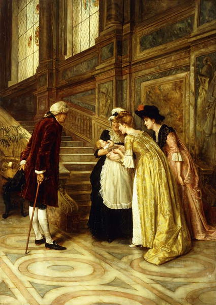 Detail of Admiring the Baby by George Goodwin Kilburne