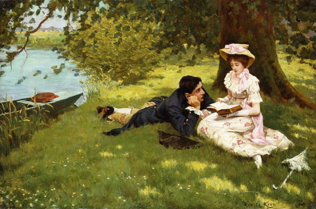 Detail of Afternoon Pastimes, by Edward R. King