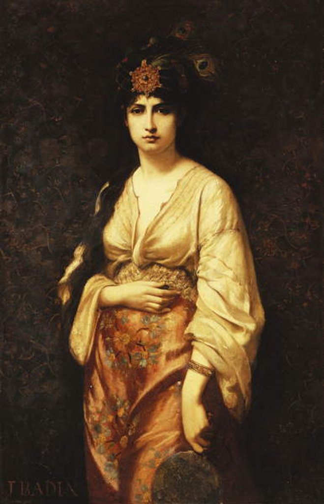 Detail of The Queen of Sheba by Jean Jules Badin