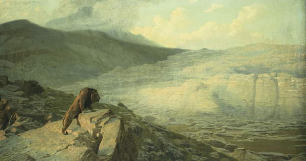 Detail of Lion on the Watch, by Jean Leon Gerome