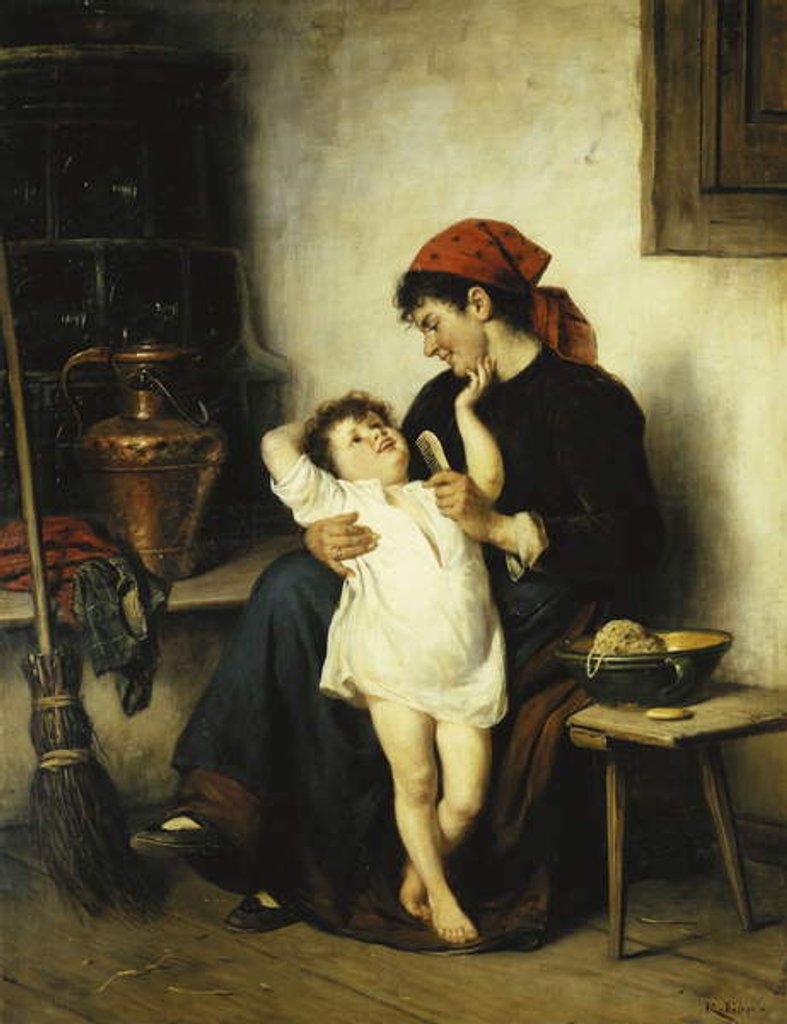 Detail of Bathtime, by Rudolf Epp