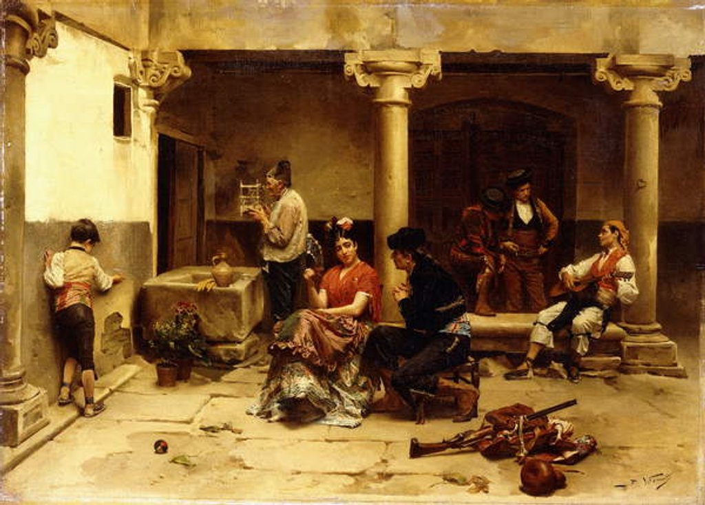 Detail of The Proposition, by Jules Worms