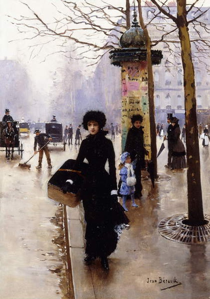 Detail of A Parisian; Une Parisienne, by Jean Beraud