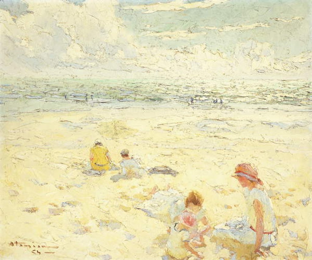 Detail of The Beach; La Plage by Charles-Garabed Atamian