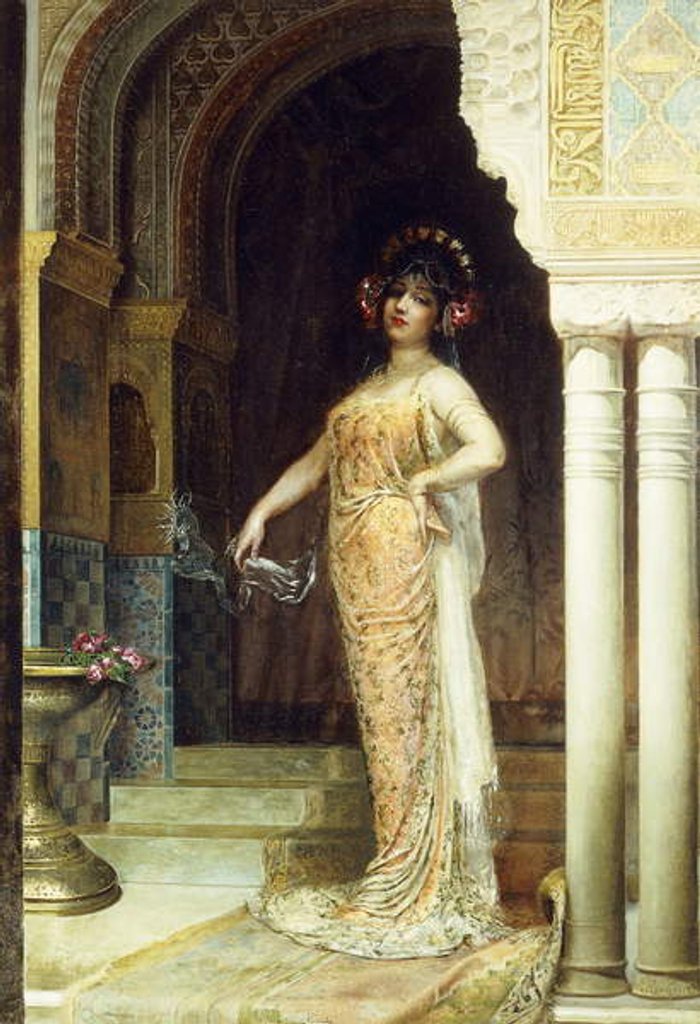 Detail of The Odalisque by Edouard Frederic Wilhelm Richter