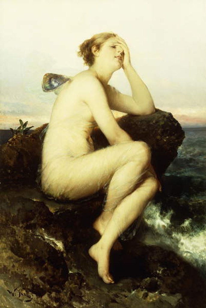 Detail of A Nymph by the Sea by Wilhelm Kray