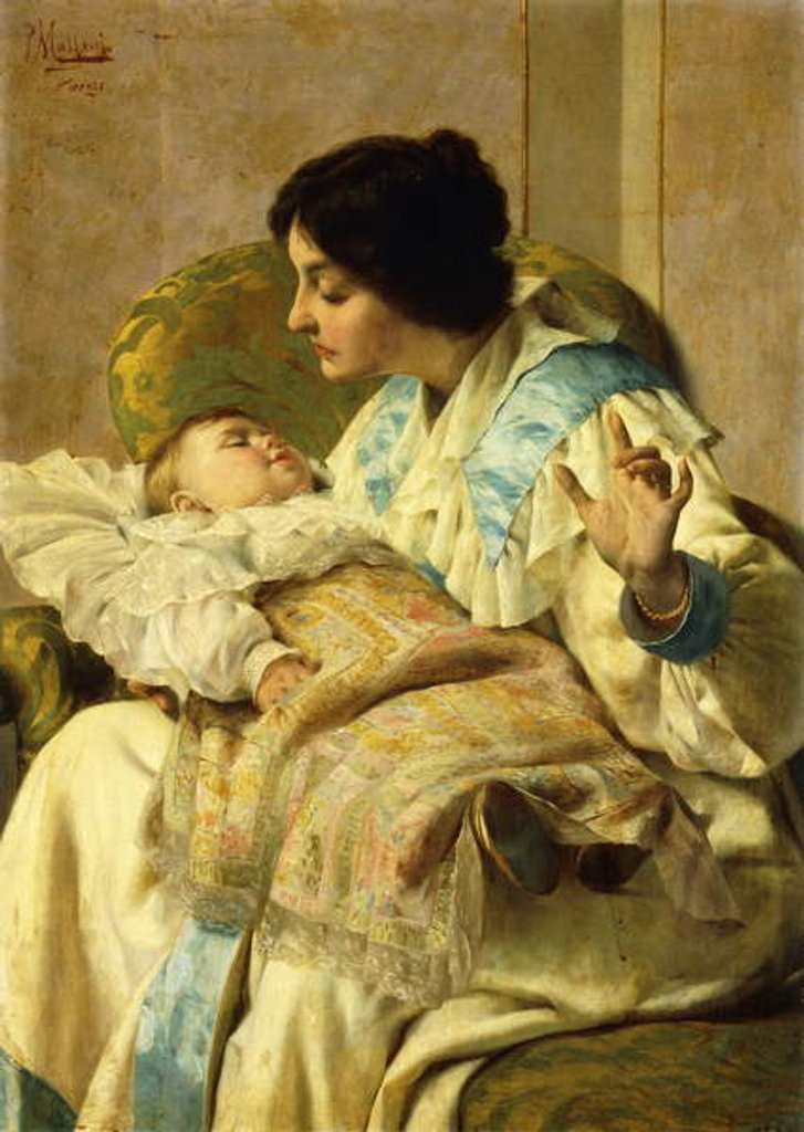 Detail of Sweet Slumber, by Pompeo Massani