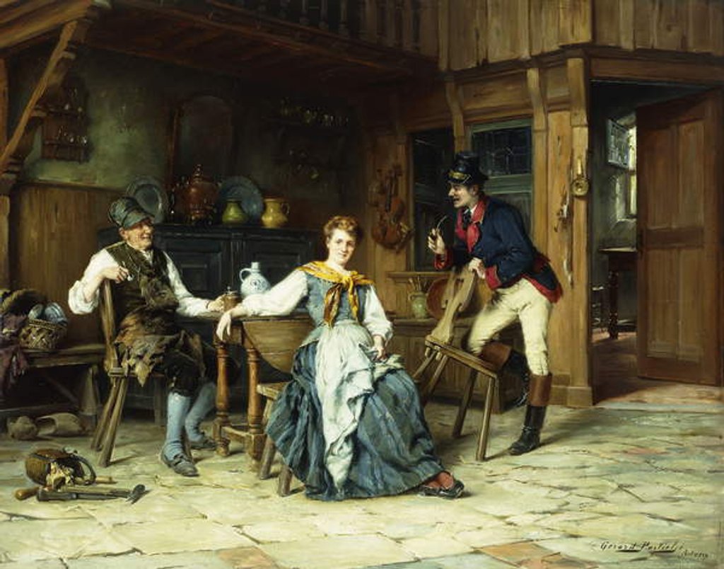 Detail of Afternoon Visitors by Gerard Portielje