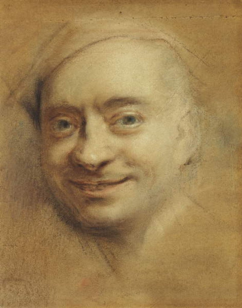 Detail of Self-Portrait, 1737 by Maurice Quentin de la Tour