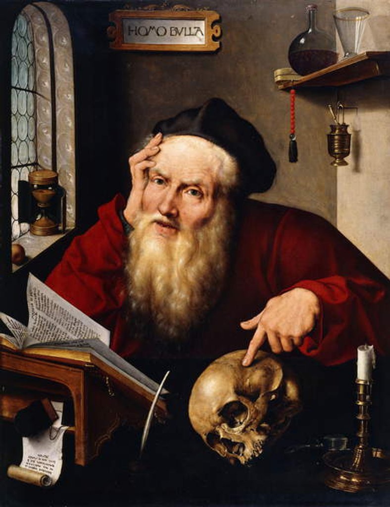 Detail of Saint Jerome in his Study by Joos van Cleve