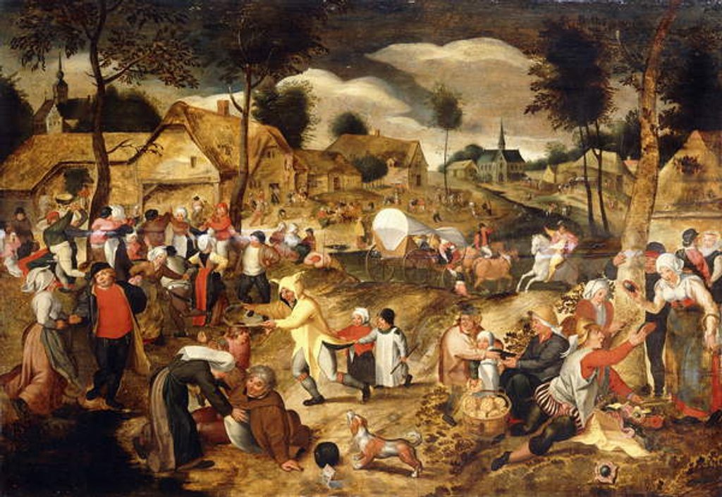 Detail of A Village Kermesse by Maerten van Cleve