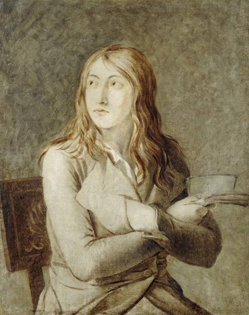 Detail of Portrait of a Young Man; Portrait d'un Jeune Homme, 1793 by Jacques Louis David