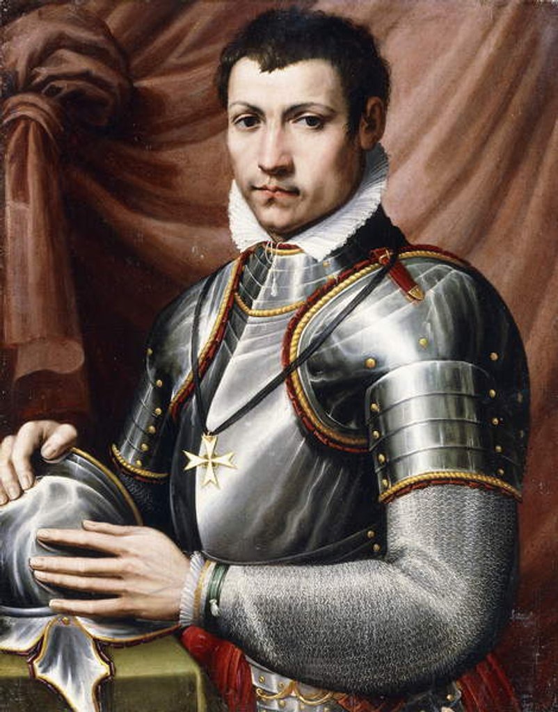 Detail of Portrait of a Knight of Malta by Giorgio Vasari