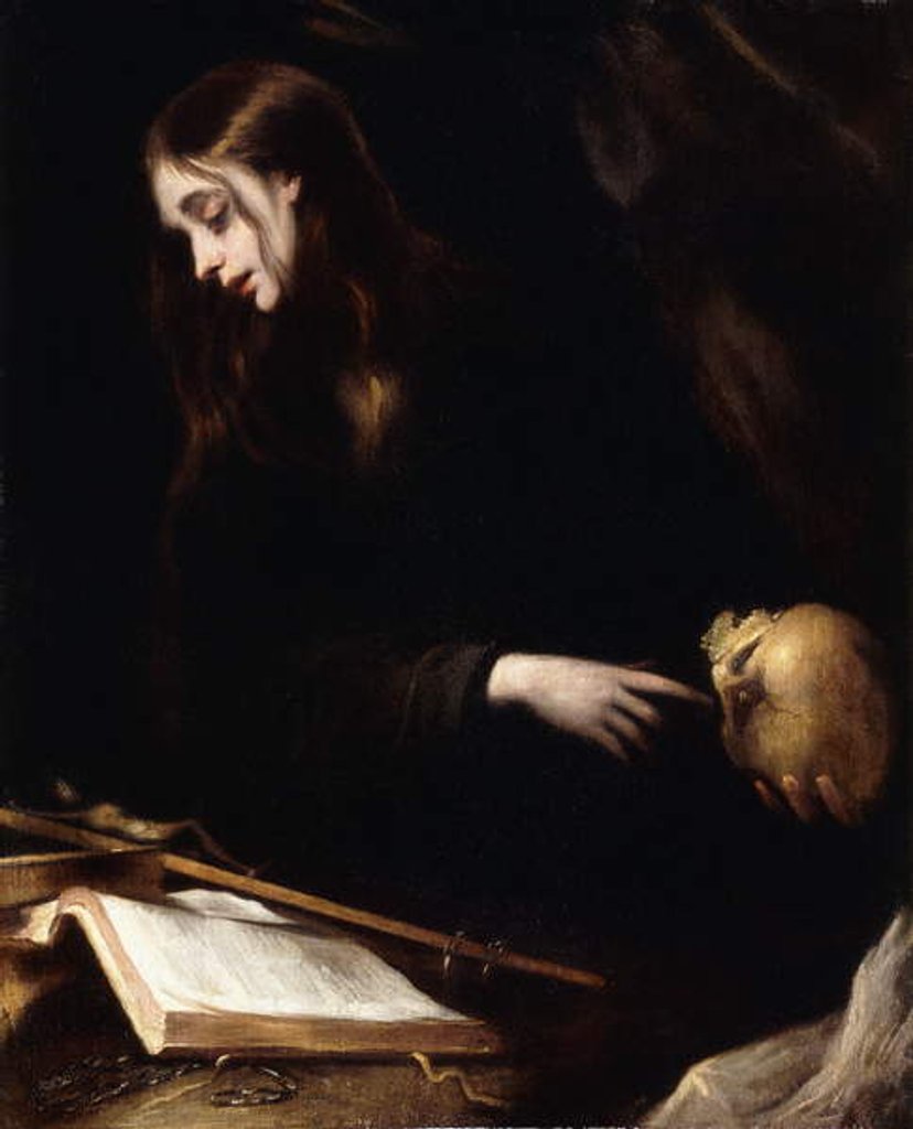 Detail of The Penitent Magdalen, by Mateo Cerezo
