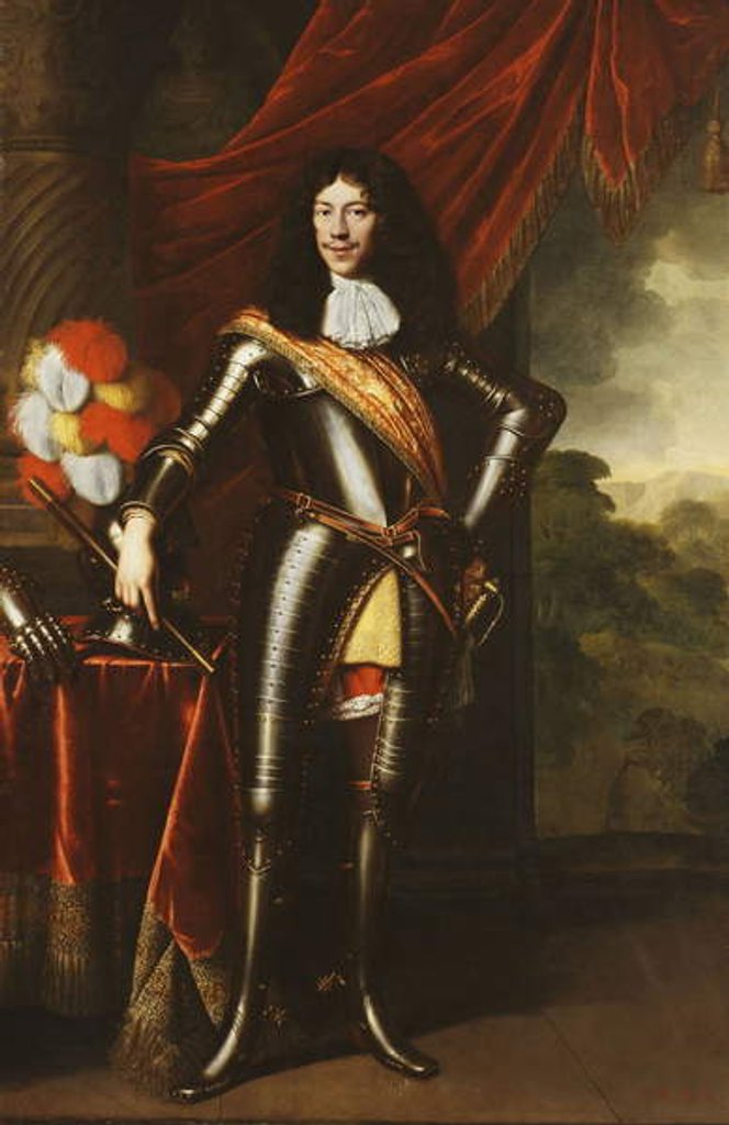 Detail of Portrait of a Gentleman, possibly a member of the Hohenzollern, Full-length, in armour by Pieter Nason
