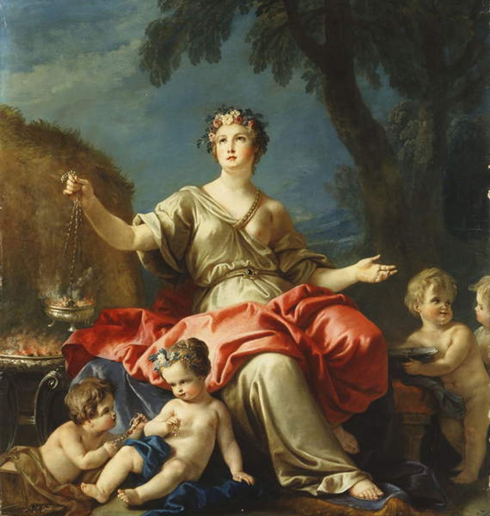 Detail of The Personification of Asia by Guillaume-Thomas-Raphael Taraval