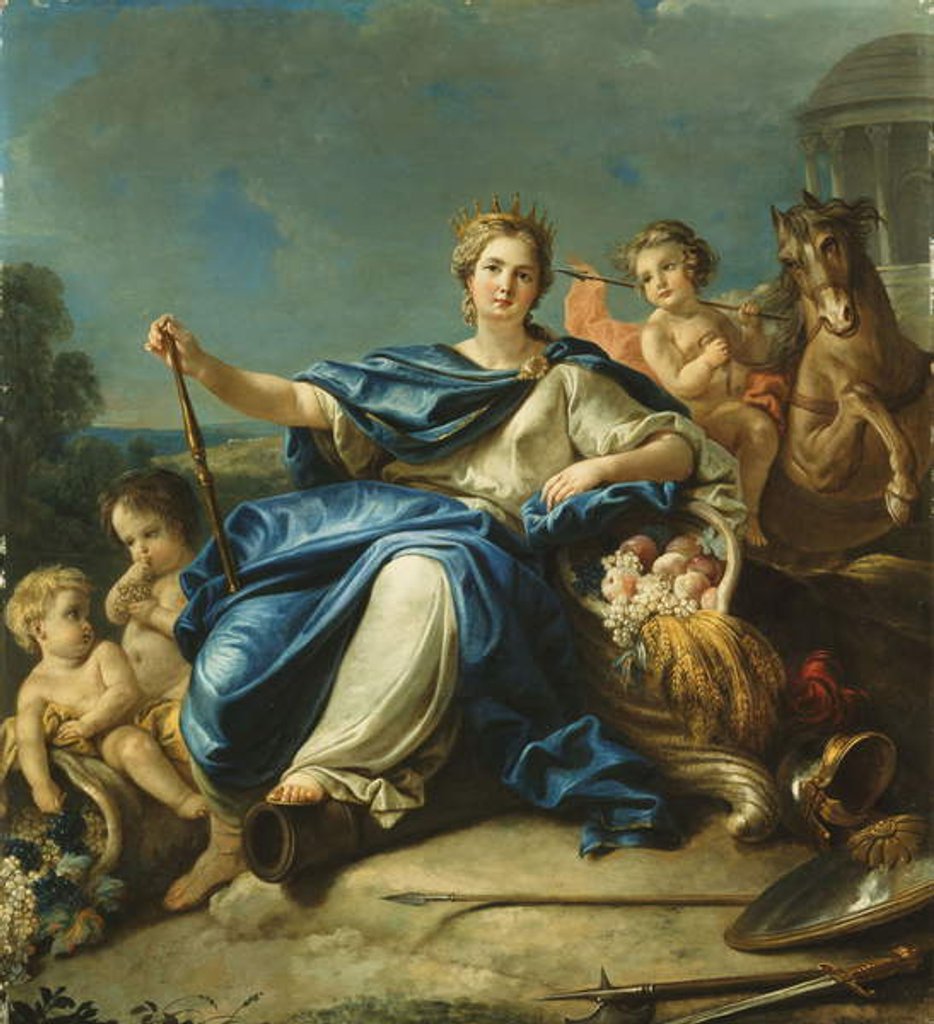 Detail of The Personification of Asia by Guillaume-Thomas-Raphael Taraval