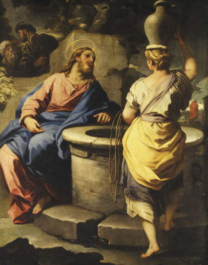Detail of Christ and the Woman of Samaria at the Well, c.1697 by Luca Giordano