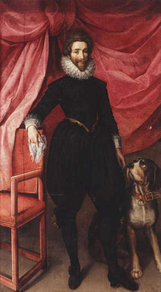 Detail of Portrait of Henri de Lorraine, Duc de Guise, called Le Bafafre by Frans II Pourbus