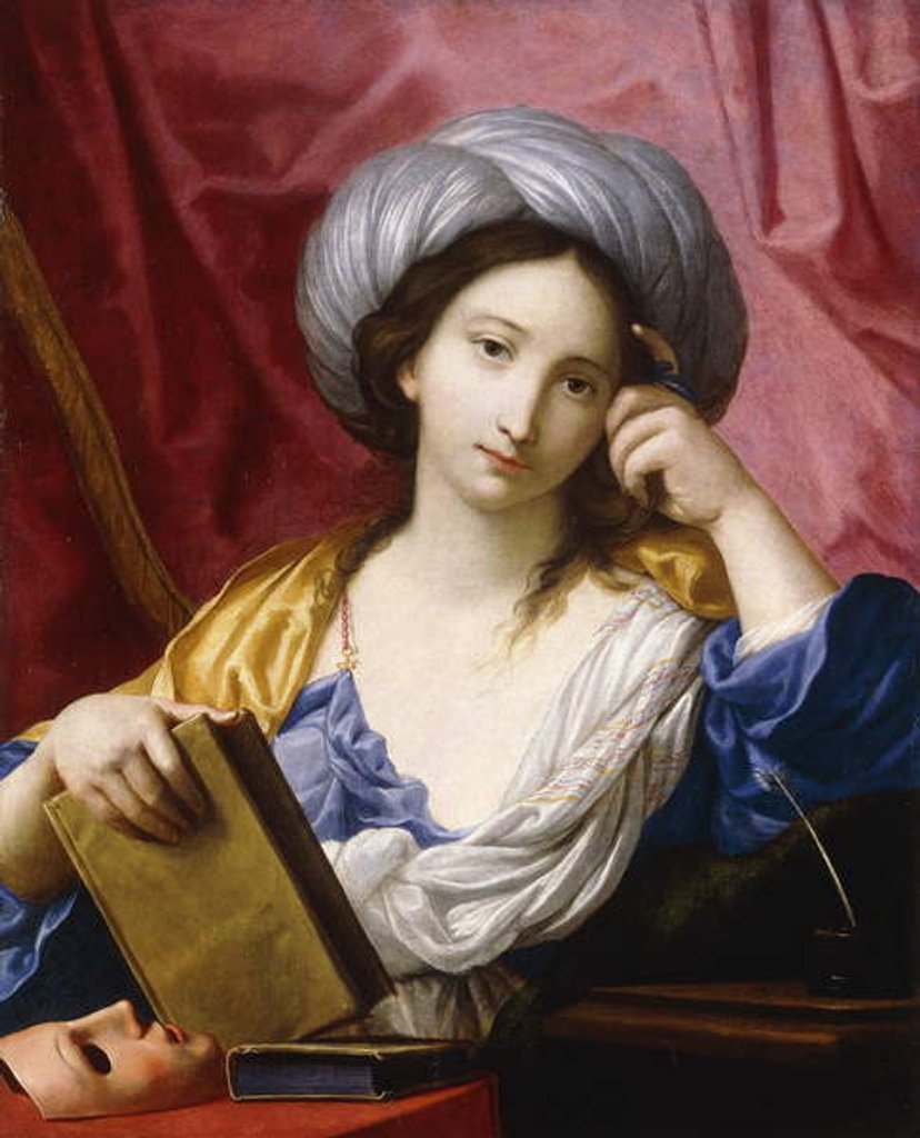 Detail of Melpomene, The Muse of Tragedy, by Elisabetta Sirani