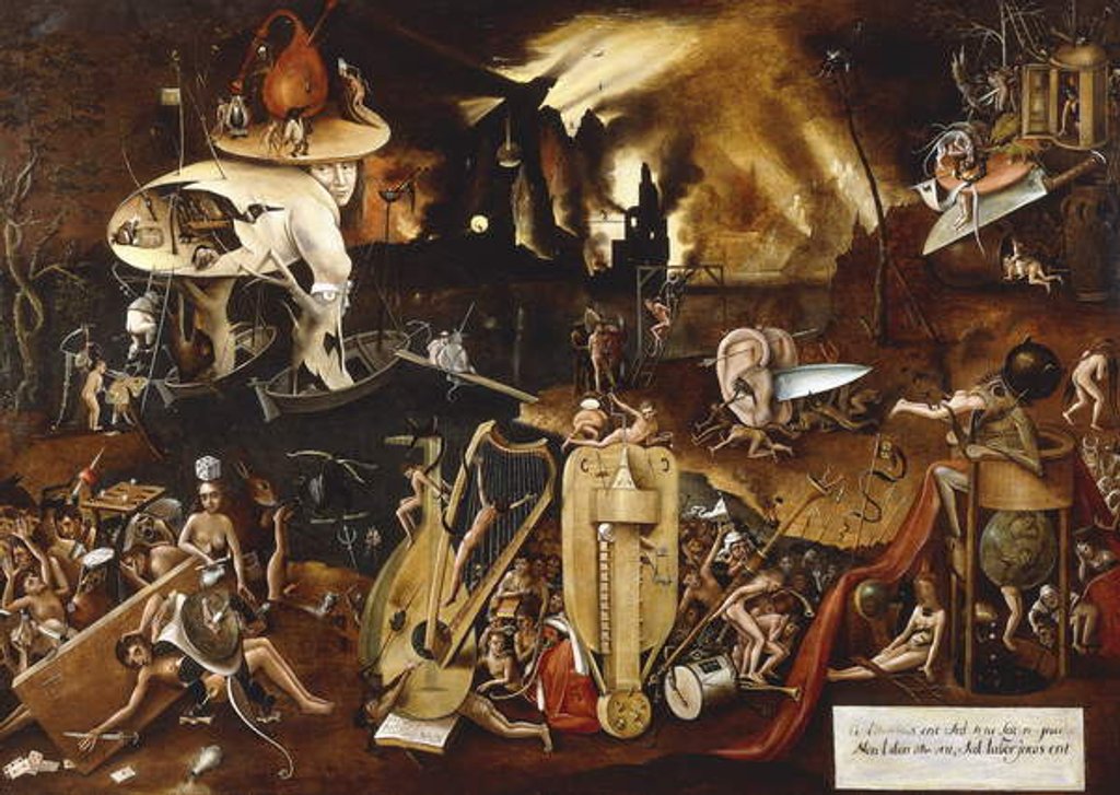 Detail of Hell by Hieronymus Bosch