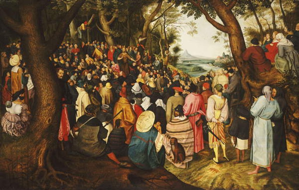 Detail of Saint John the Baptist preaching in the Wilderness, c.1633-50 by Pieter the Younger Brueghel
