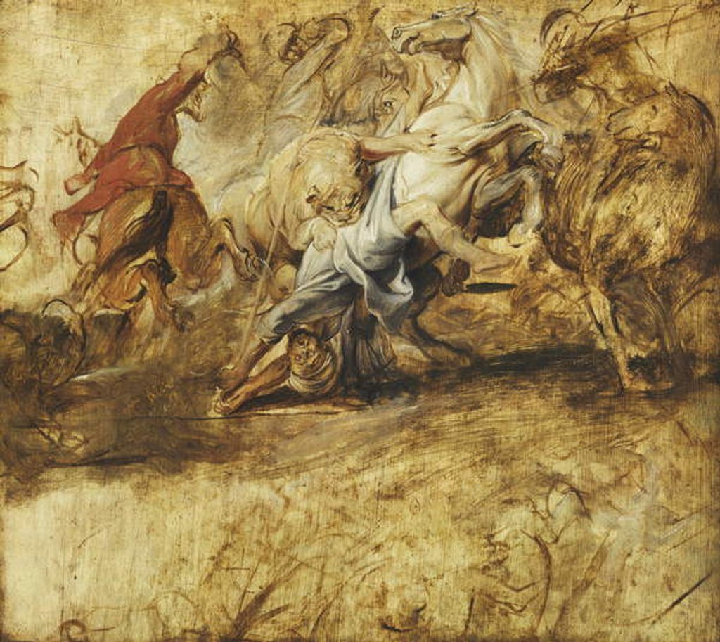 Detail of A Lion Hunt by Peter Paul Rubens