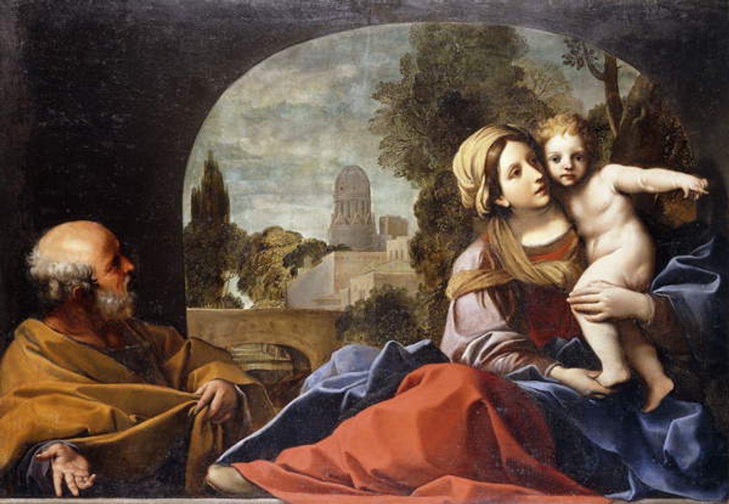 Detail of The Holy Family by Alessandro Tiarini