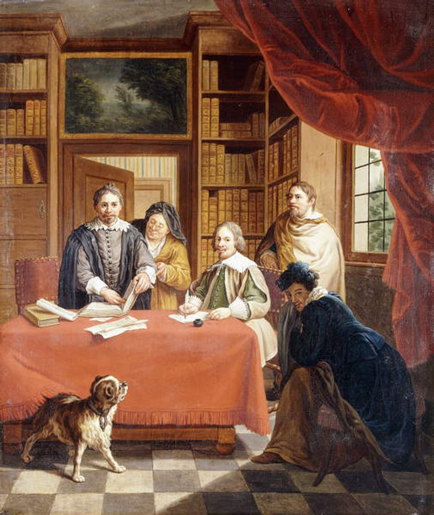 Detail of The Preparation of Wedding Contracts by Jan Josef the Younger Horemans